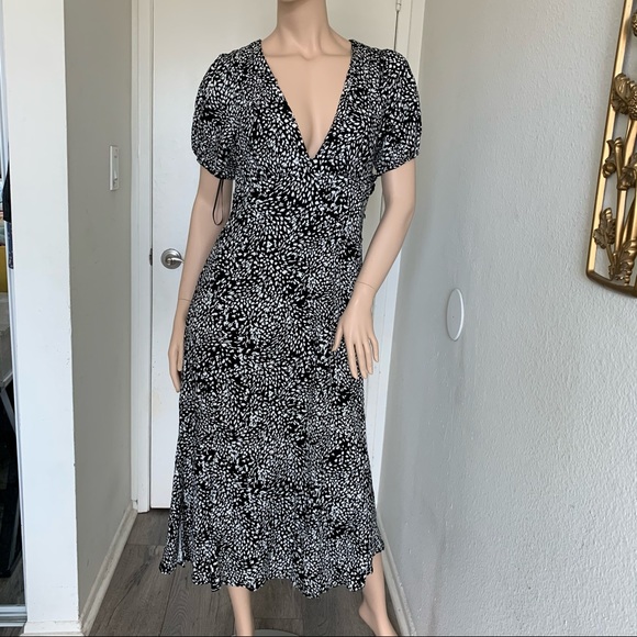 Free People Looking for Love Printed Midi Dress - Picture 1 of 9